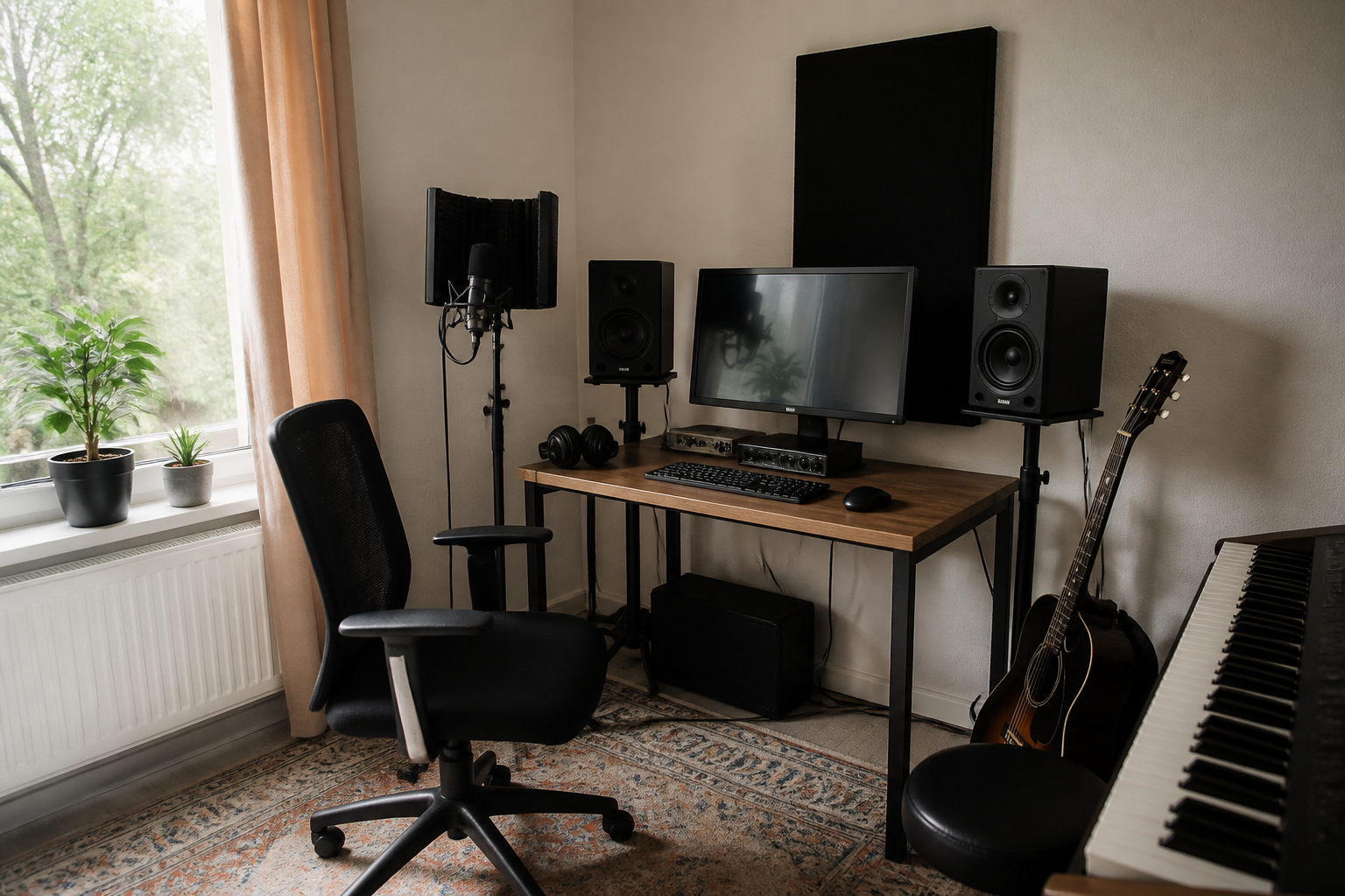 Thuisstudio inrichten indie opnames